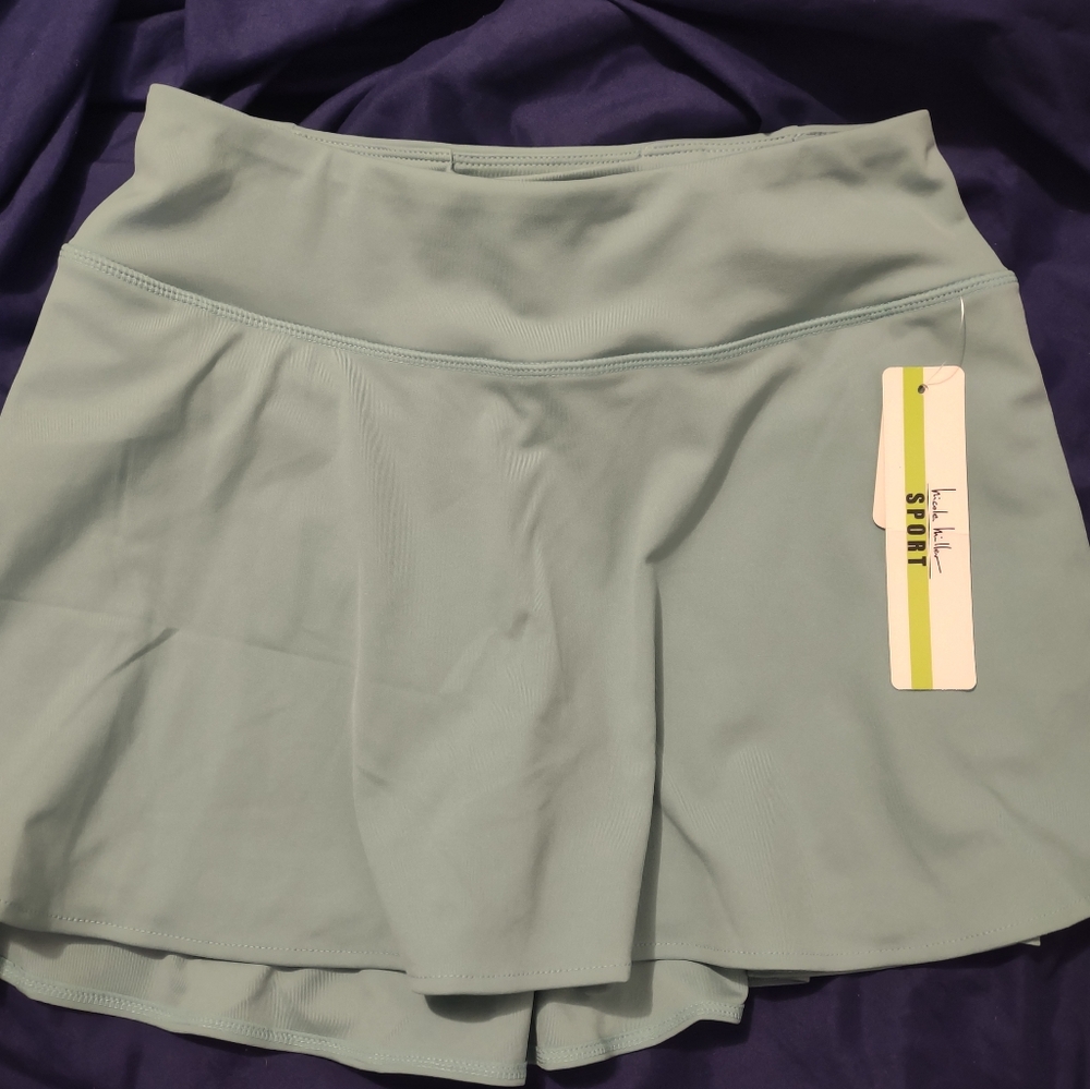 Nicole Miller‎ Sport Skort W/ Media Pocket Medium Athleisure Country Club Tennis